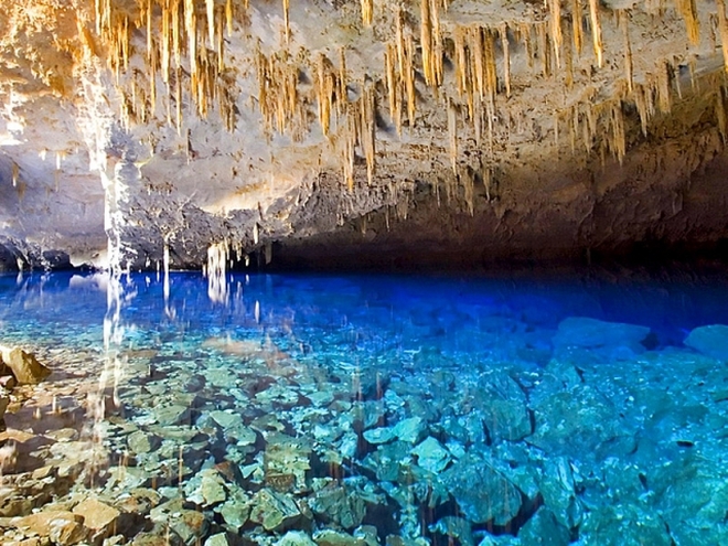 Пещера голубого озера (Blue Lake Cave), Бразилия