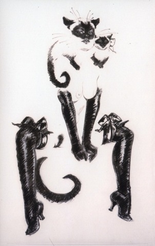 Оливия де Берардинис. Женщина и кошка